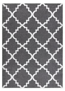 Tappeto SKETCH - F343 grigio/bianco marocco trifoglio trellis