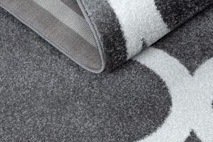 Tappeto SKETCH - F730 grigio/bianco marocco trifoglio trellis