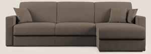 Best Divano letto angolare in tessuto impermeabile T02 marrone