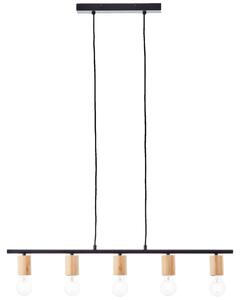 Lampada a sospensione, accorciabile, 113 x 80 x 5 cm, 5 x E27, max. 40 W