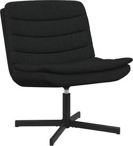 VidaXL Sedia girevole nera 63 x 75 x 76 cm tessuto