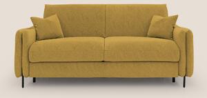Gregory Divano letto con materasso h18 cm in microfibra effetto vellut