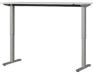 Bümö Home Andratx Scrivania elettrica - Dimensioni: 160 x 80 cm, Aspetto: Grigio chiaro/Argento