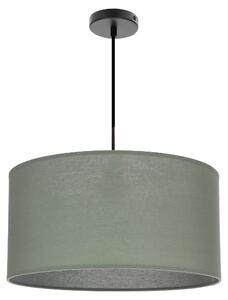 Lampadario rotondo a sospensione SHANTI - 1xE27, 40W, nero / menta