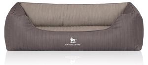 Cuccia ortopedica per cani Outlander in Pelle finta trapuntata al laser XL grigio-grigio
