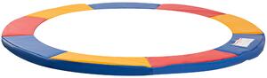 Outsunny Copertura Bordo di Protezione per Trampolino Elastico in PVC Rosso Blu Giallo ( Ø305cm )|Aosom