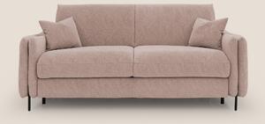 Gregory Divano letto con materasso h18 cm in microfibra effetto vellut