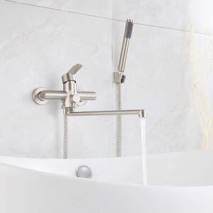 Rubinetto per vasca da bagno con deviatore e doccetta manuale
