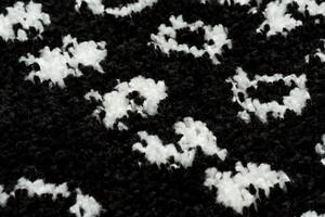 Tappeto BERBER ETHNIC G3802 nero / bianco Frange berbero marocchino shaggy