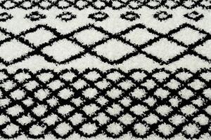 Tappeto BERBER SAFI N9040 bianco / nero Frange berbero marocchino shaggy