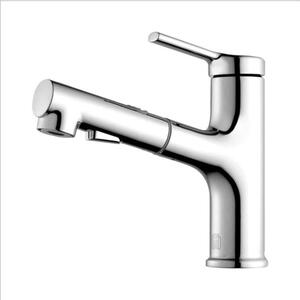 Rubinetto per lavabo monocomando, con un solo foro, per acqua calda e fredda