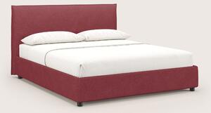 Nina letto contenitore dal design minimal in microfibra effetto pelle