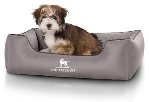 Cuccia per cani Milano in Pelle finta trapuntata L grigio