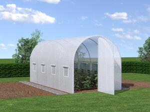 Serra a tunnel con struttura e porta da 9 m² L450 x L200 x H200 cm in Acciaio galvanizzato - ALOCASIA