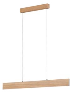 Eglo 39344 - Lampadario LED su cavo CLIMENE LED/17W/230V + LED/4,2W rovere