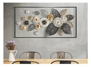 Pannello in metallo dal design che richiama la natura PLUS, in 3D sono il nuovo trend Dimensioni 120x7x h 59 cm per decorare le tue pareti