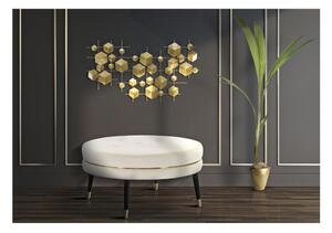 Pannello astratto in metallo dorato dal design geometrico ABSTRACT , in 3D sono il nuovo trend Dimensioni 90,5x3,5x h 50 cm per decorare le tue pareti