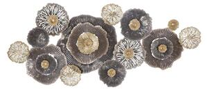 Pannello in metallo dal design che richiama le foglie e la natura BROWNY -A , in 3D sono il nuovo trend Dimensioni 167,6x7,6xh 73,5 cm per decorare le tue pareti