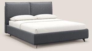 Nives letto imbottito contenitore sfoderabile in microfibra velluto im