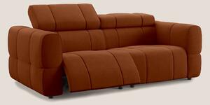 Giotto Divano modulare con opzione relax elettrico in microfibra effet