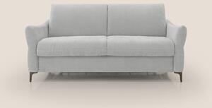 Dalia divano letto con materasso H18 cm e piedi alti in raffinato tess