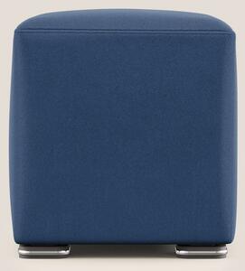 Cube pouf in microfibra smacchiabile T11 blu