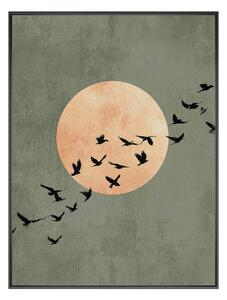 Dipinto stampato con cornice inclusa 60x80 cm Midnight Flight – Styler