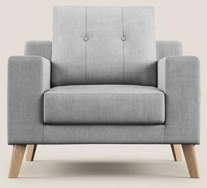 Danish poltroncina in tessuto morbido impermeabile T02 grigio chiaro