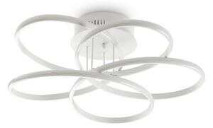 Plafoniera Moderna Karol Metallo Bianco Led 78W 4000K Luce Naturale D65Cm