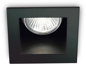 Faretto Da Incasso Moderno Funky Metallo Nero 1 Luce Gu10