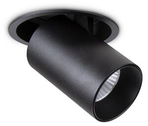 Faretto Tubolare Moderno Nova Alluminio Nero Led 12W 3000K Luce Calda