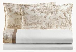Set di biancheria da letto in percalle di cotone Toile De Jouy