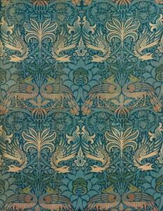 Riproduzione Peacock and Dragon Textile Design c 1880, Morris, William