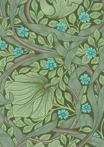 Riproduzione Wallpaper Sample with Forget-Me-Nots c 1870, Morris, William