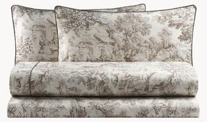 Set di biancheria da letto in percalle di cotone Toile De Jouy