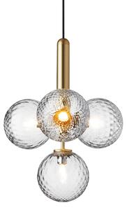 Lampada a sospensione Nuura Aps, Miira 4, dimmerabile, Dorato / Ottone, Soggiorno, Vetro, Design