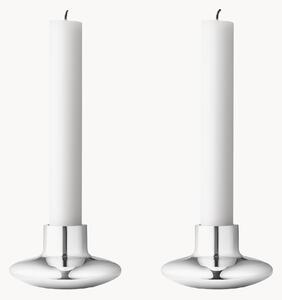 Set di 2 candelabri in acciaio inossidabile Henning Koppel