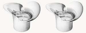 Set di 2 candelabri in acciaio inossidabile Bloom