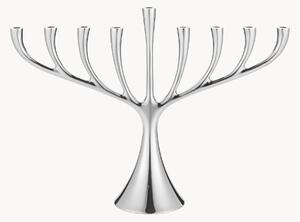 Menorah in acciaio inossidabile Cobra