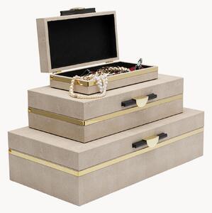 Set di 3 scatole impilabili Classy