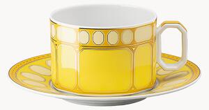 Tazza e piattino in porcellana Signum 2 pz