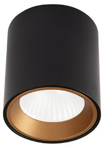Faretto spot LED rotondo TUB nero 7W luce calda 572 lm metallo dim.: 6,5x6x6 cm IP20 Maxlight