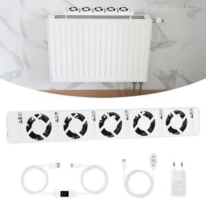 Ventilatore radiatore ISOISL, modello a 5 velocità, confezione da 1, con controllo della temperatura, adatto per radiatori da 70–100 cm