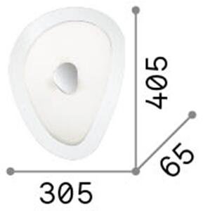 Plafoniera Moderna Geko Metallo Bianco 3 Luci E27