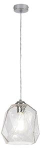Rabalux 72012 Lampada a sospensione 1 spot Shivani, E27, argento, rotonda, moderna, ø200mm