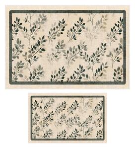 Set di tappetini per il bagno beige 2 pz 60x100 cm – Foutastic