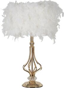 Mauro Ferretti Tarty Lampada da tavolo E27 25x54 cm Bianco-Oro