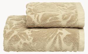 Set di 2 asciugamani in spugna jacquard di cotone Safi