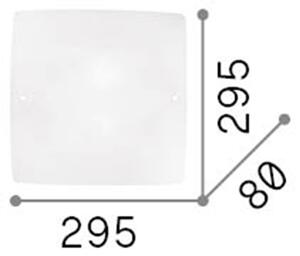 Plafoniera Moderna Celine Vetro Bianco 2 Luci E27