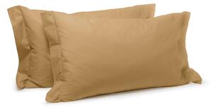 Coppia Di Federe STANDARD Percalle Tinta Unita CURRY Percalle Caleffi